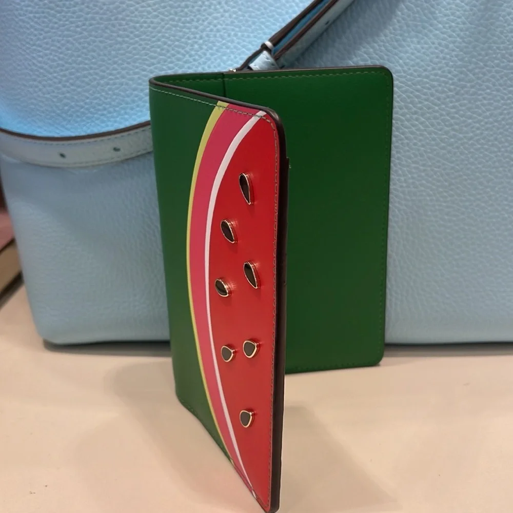 Kate Spade Watermelon Passport Holder NWT